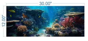 Aquarium Background Underwater Ocean 2  - vinyl graphic adhesive AQ0026