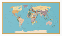 Load image into Gallery viewer, Vintage World Map - vinyl wall murals. WMM001 Ideal wall decoration for bedroom, living room, office, etc
